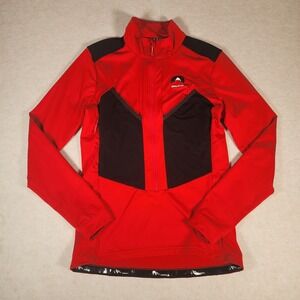 Maloja Pullover Jacket Women's Small Red Black Activewear Athletic Outdoors